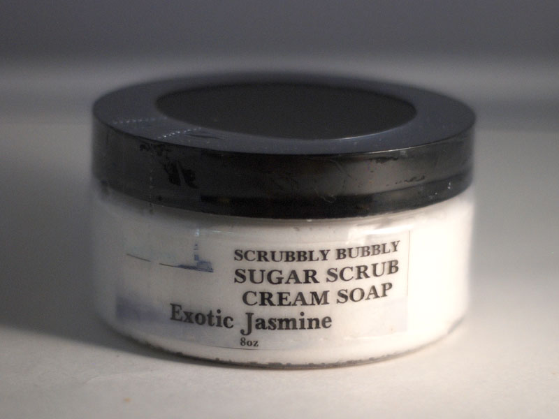 Scrubbly Bubbly Exotic Jasmine Sugar Scrub Cream Soap East End Soap