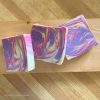 3 bars of colorful bath soap